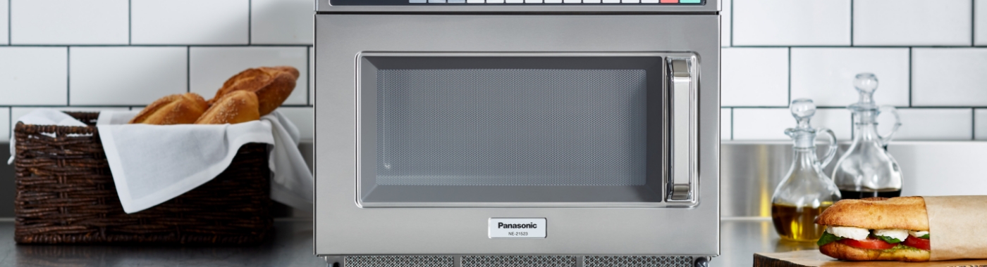 Stainless steel panasonic microwave
